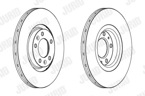 Bremsscheibe Hinterachse JURID 563070JC Bild Bremsscheibe Hinterachse JURID 563070JC