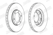 Bremsscheibe Vorderachse JURID 563072JC