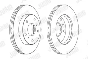 Bremsscheibe Vorderachse JURID 563077JC