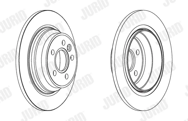 Bremsscheibe Hinterachse JURID 563079JC