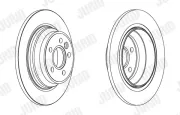 Bremsscheibe Hinterachse JURID 563079JC