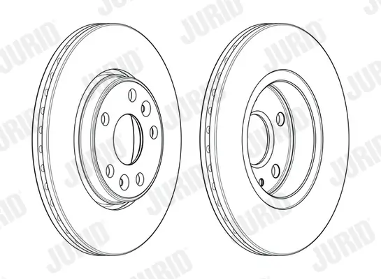 Bremsscheibe Vorderachse JURID 563080JC