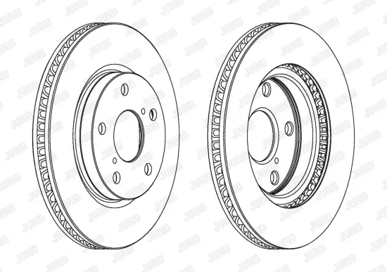 Bremsscheibe Vorderachse JURID 563086JC Bild Bremsscheibe Vorderachse JURID 563086JC