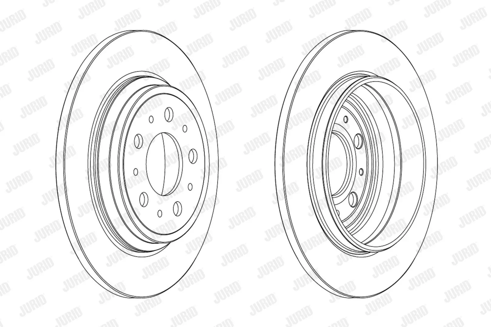 Bremsscheibe Hinterachse JURID 563090JC