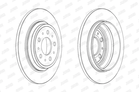Bremsscheibe Hinterachse JURID 563090JC Bild Bremsscheibe Hinterachse JURID 563090JC