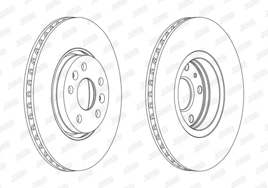 Bremsscheibe Vorderachse JURID 563091JC Bild Bremsscheibe Vorderachse JURID 563091JC