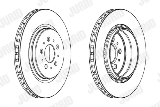 Bremsscheibe Hinterachse JURID 563092JC Bild Bremsscheibe Hinterachse JURID 563092JC