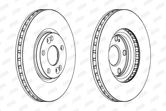 Bremsscheibe Vorderachse JURID 563097JC Bild Bremsscheibe Vorderachse JURID 563097JC