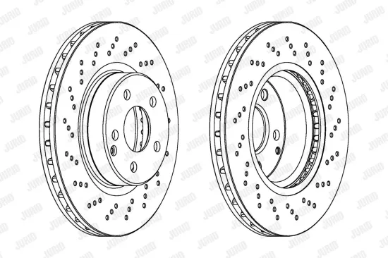 Bremsscheibe Vorderachse JURID 563100JC Bild Bremsscheibe Vorderachse JURID 563100JC