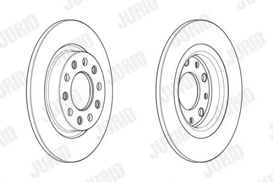 Bremsscheibe Hinterachse JURID 563106JC Bild Bremsscheibe Hinterachse JURID 563106JC
