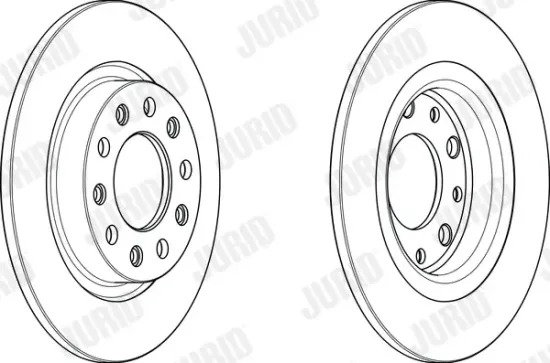 Bremsscheibe Hinterachse JURID 563106JC Bild Bremsscheibe Hinterachse JURID 563106JC