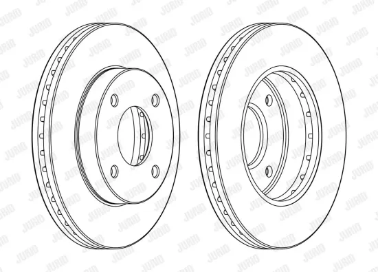 Bremsscheibe Vorderachse JURID 563107JC Bild Bremsscheibe Vorderachse JURID 563107JC