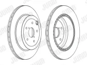 Bremsscheibe Hinterachse JURID 563108JC