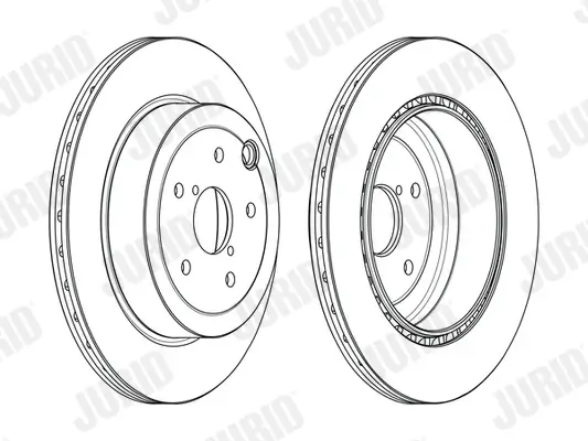 Bremsscheibe Hinterachse JURID 563108JC Bild Bremsscheibe Hinterachse JURID 563108JC