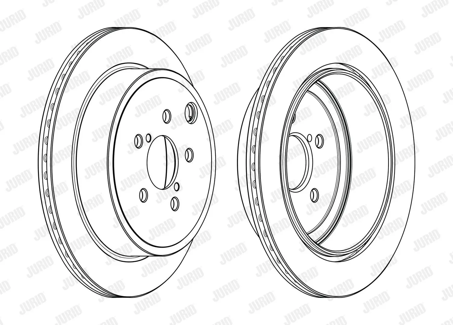 Bremsscheibe Hinterachse JURID 563109JC