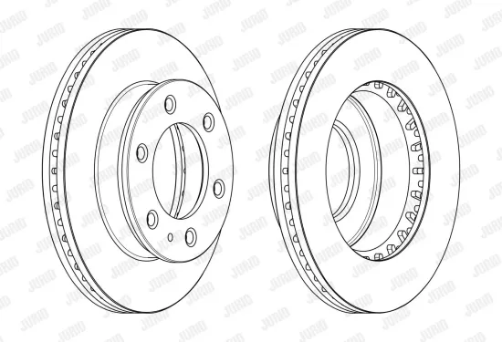 Bremsscheibe Vorderachse JURID 561580JC Bild Bremsscheibe Vorderachse JURID 561580JC