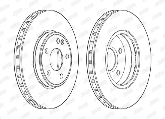 Bremsscheibe Vorderachse JURID 563114JC Bild Bremsscheibe Vorderachse JURID 563114JC