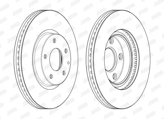Bremsscheibe Vorderachse JURID 563117JC Bild Bremsscheibe Vorderachse JURID 563117JC