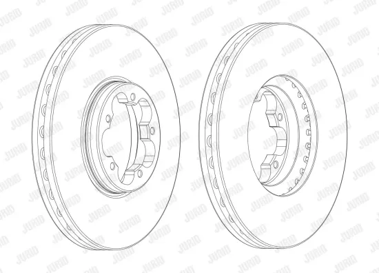 Bremsscheibe Vorderachse JURID 563124J-1 Bild Bremsscheibe Vorderachse JURID 563124J-1