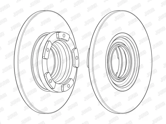 Bremsscheibe Hinterachse JURID 563125J Bild Bremsscheibe Hinterachse JURID 563125J
