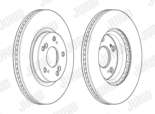 Bremsscheibe Vorderachse JURID 563127JC Bild Bremsscheibe Vorderachse JURID 563127JC