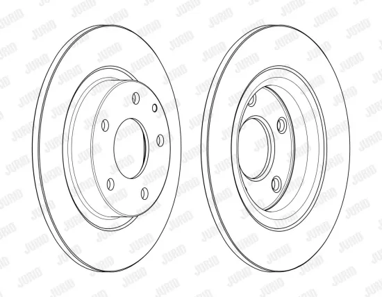 Bremsscheibe Hinterachse JURID 563131JC Bild Bremsscheibe Hinterachse JURID 563131JC
