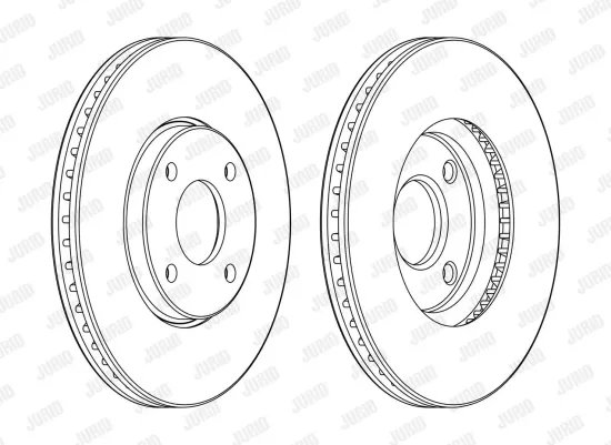Bremsscheibe Vorderachse JURID 563132JC Bild Bremsscheibe Vorderachse JURID 563132JC