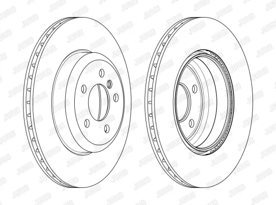 Bremsscheibe Hinterachse JURID 563134JC Bild Bremsscheibe Hinterachse JURID 563134JC