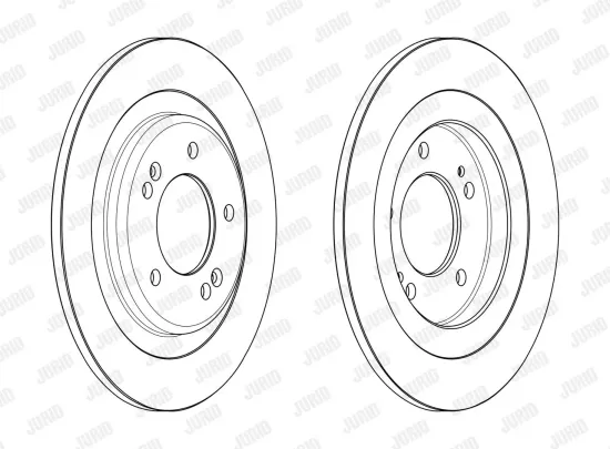 Bremsscheibe Hinterachse JURID 563136JC Bild Bremsscheibe Hinterachse JURID 563136JC