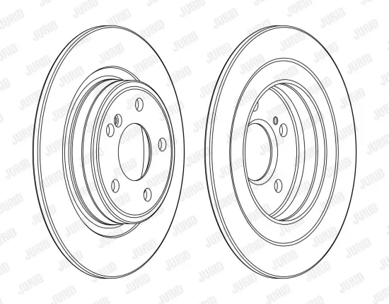 Bremsscheibe Hinterachse JURID 563140JC Bild Bremsscheibe Hinterachse JURID 563140JC