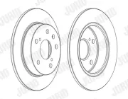 Bremsscheibe Hinterachse JURID 563141JC
