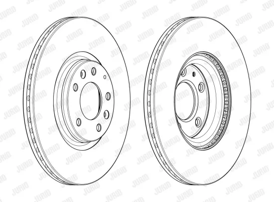 Bremsscheibe Vorderachse JURID 563144JC Bild Bremsscheibe Vorderachse JURID 563144JC
