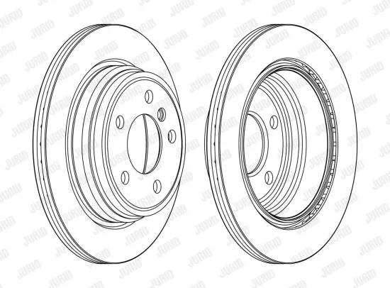 Bremsscheibe Hinterachse JURID 563153JC Bild Bremsscheibe Hinterachse JURID 563153JC