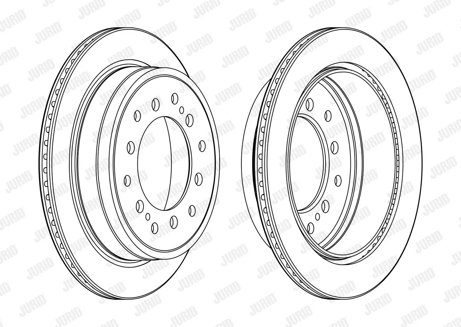 Bremsscheibe Hinterachse JURID 563157JC