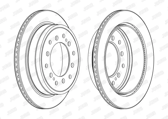 Bremsscheibe Hinterachse JURID 563157JC Bild Bremsscheibe Hinterachse JURID 563157JC