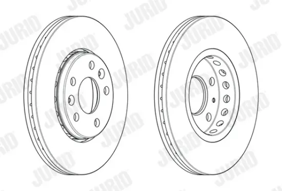 Bremsscheibe Vorderachse JURID 563158JC Bild Bremsscheibe Vorderachse JURID 563158JC