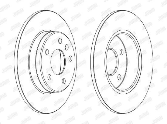 Bremsscheibe Hinterachse JURID 563159JC Bild Bremsscheibe Hinterachse JURID 563159JC