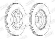 Bremsscheibe Vorderachse JURID 563163JC