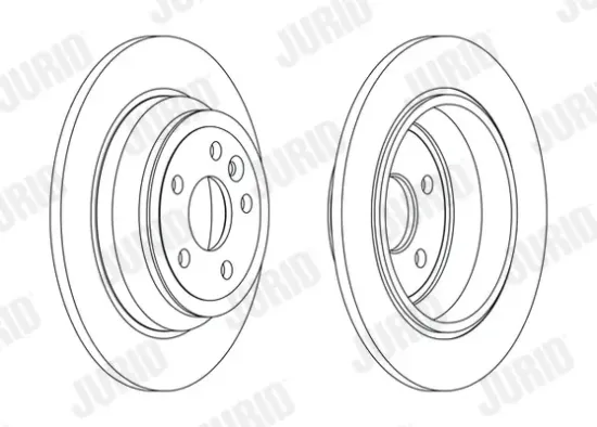 Bremsscheibe Hinterachse JURID 563184JC Bild Bremsscheibe Hinterachse JURID 563184JC