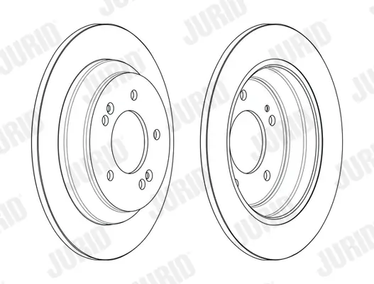 Bremsscheibe JURID 563185JC Bild Bremsscheibe JURID 563185JC