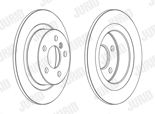 Bremsscheibe Hinterachse JURID 563190JC Bild Bremsscheibe Hinterachse JURID 563190JC