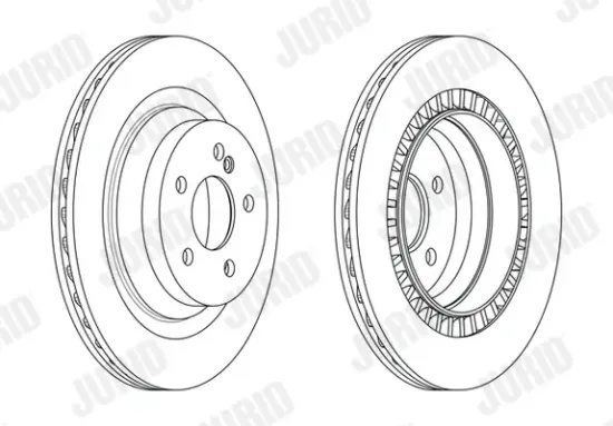 Bremsscheibe Hinterachse JURID 563198JC Bild Bremsscheibe Hinterachse JURID 563198JC