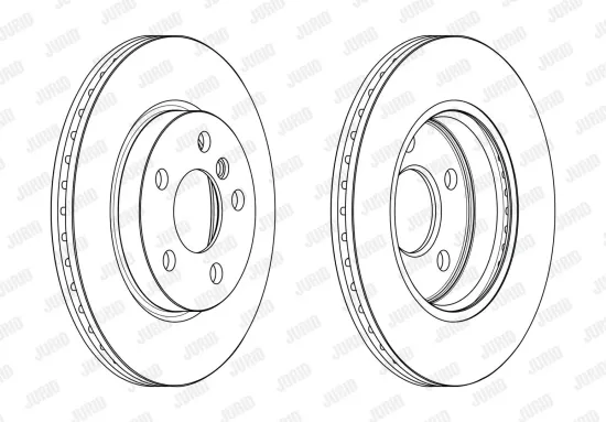Bremsscheibe Vorderachse JURID 563215JC Bild Bremsscheibe Vorderachse JURID 563215JC