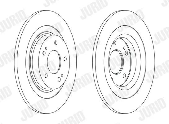 Bremsscheibe Hinterachse JURID 563216JC Bild Bremsscheibe Hinterachse JURID 563216JC