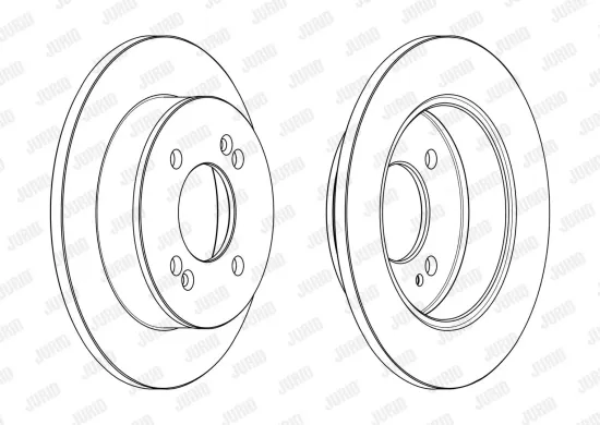 Bremsscheibe Hinterachse JURID 563219JC Bild Bremsscheibe Hinterachse JURID 563219JC