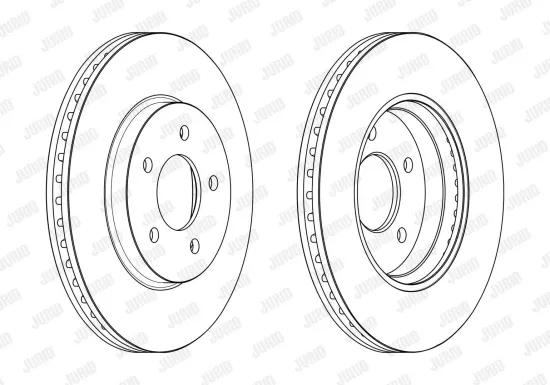 Bremsscheibe Vorderachse JURID 563234JC Bild Bremsscheibe Vorderachse JURID 563234JC
