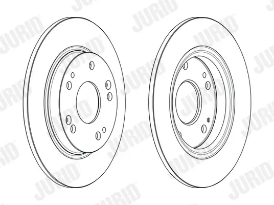 Bremsscheibe Hinterachse JURID 563242JC Bild Bremsscheibe Hinterachse JURID 563242JC