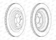 Bremsscheibe Hinterachse JURID 563243JC
