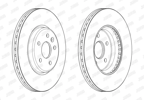 Bremsscheibe Vorderachse JURID 563246JC Bild Bremsscheibe Vorderachse JURID 563246JC