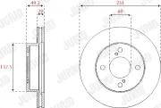 Bremsscheibe Vorderachse JURID 563253JC
